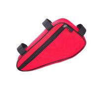 Bike Frame Storage Pack Multi Functional Compartments Heavy Duty Polyester Triangular Pocket for Road Cycling Bike Frame Pouch Easy Install