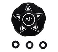 Bike Front Fork Cap,Aluminum Alloy Mountain Bike Front Fork Cover,Bicycle Suspension Fork Air Gas Value Shoulder Protector for Mountain Bike Road Bike MTB(black)