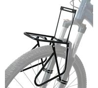 Bike Front Pannier Rack with Locking Nut 20kg Load Cycle Rack Luggage Shelf Installable Bicycle Basket for Bike Tours Camping,Black