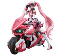 Bike Girl Sakura Pink Sonic Boom Mega Musume Painted Mech, Armored, Movable, Assembly, Plastic Model Figure, Action Girl Model Figure, Doll, Present, Height 6.3 inches (16 cm), Assembly Kit Figurine