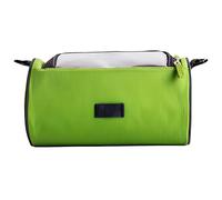 Bike Handlebar Bag, Enlarged Multifunctional Bicycle Bag with Touchscreen, Oxford Cloth Cycling Front Frame Bag for Mountain Bike, Water Repellent, Green, 9.4 x 5.5 in / 24 x 14 cm