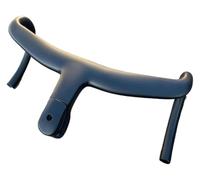 Bike Handlebar, Bicycle Handlebar, Integrated Carbon Handlebar Full Internal Cable Road Bicycle Handlebars Matte Black Drop Bar With Stem 28.6mm(380 100)