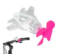 Bike Handlebar Decoration - Airplane Motorcycle Decor Handlebar Mount - Small Wind Powered Ornament with LED Light, Car Decor Cycling Accessories for Electric Scooter