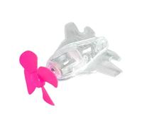 Bike Handlebar Decoration, Airplane Motorcycle Decor Handlebar Mount, Wind Powered Cute Decor with LED Lights for Car Motorbike Electric Scooter Bike