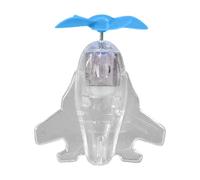 Bike Handlebar Decoration Airplane Motorcycle Handlebar Mount Decorative Small Wind Spinner Ornament with LED Light Auto Bike Decoration Accessories for Scooter