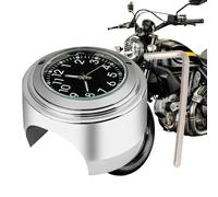 Bike Handlebar Dials Clock - Waterproof Tracker Timer, Handlebar Mounted Display | Motocross Dashboard Timepiece Integration Module, Cruiser Steering Gear Indicator Unit, Yacht Steering Assembly