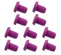 Bike Handlebar End | 10pcs TPE Bar End with Strong Sealing for MTB Road Folding Bikes and Scooters | Tool-Free Installation | Dust and Water Proof | Fits(Purple)
