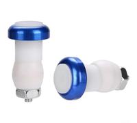 Bike Handlebar End Light Made from Aluminum Alloy Featuring LED Turn Signal with Two Modes, Waterproof and Adjustable to Fit Handlebars 16 23mm (Azure)