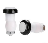 Bike Handlebar End Light Made from Aluminum Alloy Featuring LED Turn Signal with Two Modes, Waterproof and Adjustable to Fit Handlebars 16 23mm (Black)