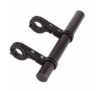Bike Handlebar Extender Durable Aluminum Alloy Extension Bracket for Enriched Installation Options for Cyclists Black