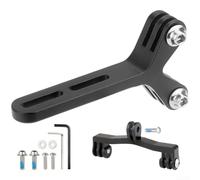 Bike Handlebar Extender Mount, Aluminum CNC Road Bicycle Mount for Action Camera Light Holder for Garmin for Wahoo for Bryton Cycling Accessories(C)