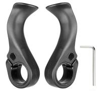 Bike Handlebar Grip Nylon Thumb Rest Mountain Bike Shaped Deputy with Hex Wrench Fits Standard 22 2mm Round Handlebars (Long Deputy)