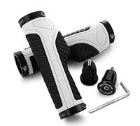Bike Handlebar Grips, Non-slip Ergonomic Design Bicycle Grips, Aluminum Double Lock-on Mountain Bike Grips with Multi Colors for MTB BMX Scooter Downhill Foldable Urban Bikes