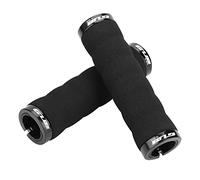 Bike Handlebar Grips, Non Slip Rubber Bicycle Handle Grip with Aluminum Lock, Bike Hand Grip for Scooter Cruiser Urban Bikes Tricycle BMX Bicycle(Black)