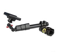 Bike Handlebar Mount Selfie Kit with CNC Machined Aluminum Alloy, 360 Degree Rotation, and Double Ball Head for Stable Phone and Camera Positioning