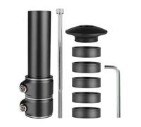 Bike Handlebar Riser - 10 cm Aluminium Alloy Stem Extender for 28.6 mm Forks | 1 Ergonomic Bicycle Handlebar Height Adapter, Road & City Bikes | Professional Stems Lifter with Installation Tool