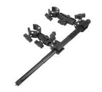 Bike Handlebar Selfie Stick, 360° Rotation Adjustable Double Head Super Clamp Camera, Bike Motorcycle Handlebar Stick Pole Mount Holder Accessories