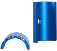 Bike Handlebar Shim Stem Reducer Convert 25.4mm to 31.8mm Bar Bore Adapter Bike Accessories1 Pair (Blue)