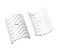 Bike Handlebar Stem Reducer 25.4 to 31.8mm 2pcs Aluminum Alloy | Silver Conversion Shim, Stable High Strength Build, for Handlebar and Bike Handlebar Use