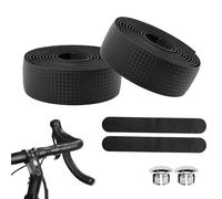 Bike Handlebar Tape, Cycle Handle Bar Tape with Ending Tape and Handlebar Plugs Anti-Slip Shock Absorbing Breathable EVA Carbon Bicycle Fibre Grip Tapes for Road Cycling Urban Bikes Handle Wrap
