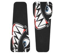 Bike Handlebar Wrap Tape - PVC Shark Pattern Decorative Film, Scratch Resistant Bicycle Grip Cover, Anti Slip Cycling Accessories, Waterproof Protection Sticker For Road Mountain Scooter