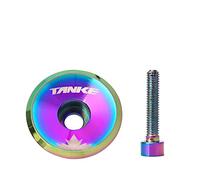 Bike Headset Bike Stem Aluminium Alloy Top Cap Only 5.2g Ultra Light Headset Cover With Screw For 28.6mm Front Fork Head Tub(01 Style)