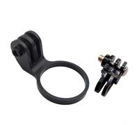 Bike Headset Camera Mount Adapter Kit, Aluminum Alloy Stem Holder For Hero 1, Secure Cycling Action Cam Bracket With Extension Bolt, Fits 28.6Mm Fork Steerer Tube, Black