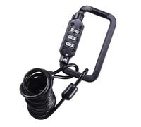 Bike Helmet and Combination Lock with 3 Digit Password Steel Wire