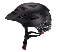 Bike Helmet,Bicycle Helmet Ultralight Children Cycling Helmet with Taillight Child Skating Riding Safety Helmet Bicycle Cycling Balance Sport Helmet(Matt black)