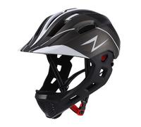 Bike Helmet for Kids Sporting Helmet for Rock Climbing Riding Roller Skating Black 50 cm to 55 cm