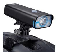 Bike Helmet Light, 8500 Lumens Bike Headlight Rechargeable, Front Bike Lights for Night Riding, 7 Modes, Wide Beam, IPX4 Waterproof Light with Upgrated Adjustable Mount Strap and Angle