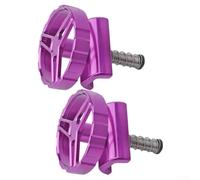 Bike Hinge Clamp Plate Kit for Brompton Folding Bicycles Compatible with For 3SIXTY and PIKES Folding Frame Systems CNC Machined 7075 Aluminum Alloy (2PCS purple)