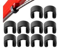 Bike Hose Guide Clips - 10PCS U Shape Cable Housing Clamps, Derailleur Brake Wire Holder | Lightweight Frame lines Buckle, Shifter Cable Organizer for Road Mountain Maintenance Kit