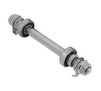 Bike Hub Axle, 140mm/180mmMetal Bicycle Wheel Hub Axle Front Rear Solid Shaft Lever Quick Release Bicycle Hub for Mountain MTB Bike (Front)