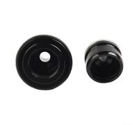 Bike Hub QR Adapter Converter, Thru Axle to Quick Release, M9 to 15MM front, M10 to 12mm rear, Black (10 * 135mm)