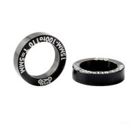 Bike Hub Spacers 2 Pcs Aluminum Kit for Transitioning Between 100MM and 110MM (5mm Black)