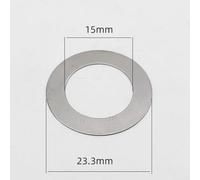 Bike Hubs Bicycle Thru Axle Washer M15x0 25mm Aluminum Alloy Flat and Conical Washers Suitable for Cycling Axle Installations (M15x0.2mm)