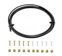 Bike Hydraulic Brake Hose Kit, 2500mm Bike Brake Oil Tube ID.2mm x OD.5mm with BH59 BH90 Brass Ferrules and Barbs Compatible with Shimano BH59 BH90 Avid Sram System