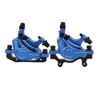 Bike Hydraulic Disc Aluminium Alloy No Rust Hydraulic Disc Brakes Levers Calipers Front Rear Brake Set(Blue)