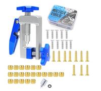 Bike Hydraulic Hose Cutter and Hose Barb Olive Head Press in Insertion Tool | Bicycle Brake Lines Cutting Hydraulic Hose Fitting Insert Tool with BH90 BH59 Brake Olive and Barb For MTB Road Bike