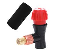 Bike Inflator Co2 Adapter with Protective Foam Sleeve for Riders | Alloy Build, Standard Valve Fit, Hand Freeze Protection, Race-ready Use, Outdoor Cycling Kits