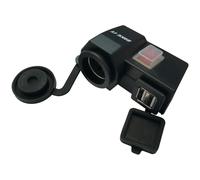 Bike It Motorcycle 12V Power Supply Unit x2 USB Sockets x1 Cigar Socket