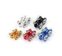 BIKE IT PADDOCK STAND BOBBINS 6MM 1 PITCH - ALLOY
