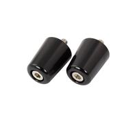 Bike It Bar End Weights - Compatible with Kawasaki ZX6R, ZX7R, ZX9R, GPZ, GPX, ZZR, ZXR - Flush-Type Handlebar Weights with 8mm Internal Thread - Pair (Black)