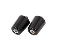 Bike It Bar End Weights - Compatible with Kawasaki ZX6R, ZX7R, ZX9R, GPZ, GPX, ZZR, ZXR - Flush-Type Handlebar Weights with 8mm Internal Thread - Pair (Black)