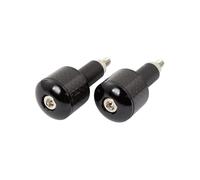 Bike It Black 18mm Motorcycle Bar Ends With Carbon Fibre Insert