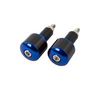 Bike It Blue 18mm Motorcycle Bar Ends With Carbon Fibre Insert