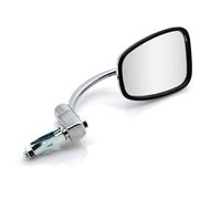Bike It Chrome Singular Universal Motorcycle Bar End Rear View Mirror (1pc Fits Left Or Right)
