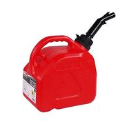 Bike It Flow Control Fuel Can Petrol Jerry Can 5L Easy Pouring With Push Pour Auto Shut Off Leak Proof System