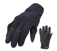 BIKE IT Flux-S Lightweight Motorcycle Gloves Hard Knuckle Protection, Touchscreen Compatible CE 1-KP / EN13594:2015 Approved (XXL)